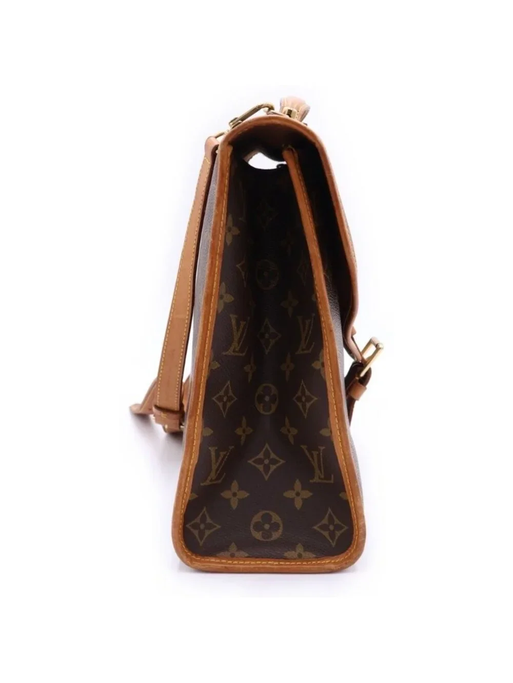 Louis Vuitton Monogram Vivari Leather 2-Way Shoulder Bag Business Brown